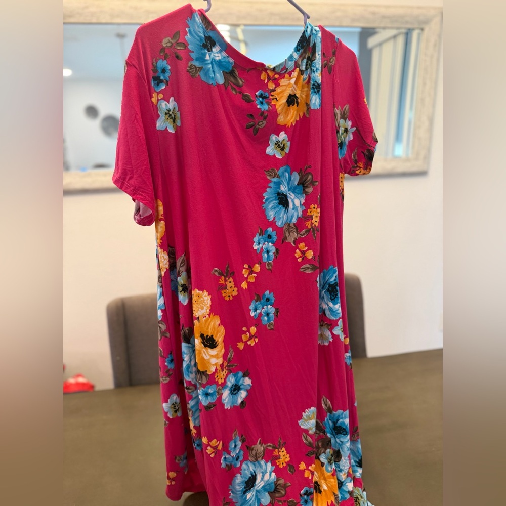 Floral Knot-Front Tunic Top - Picture 2 of 2